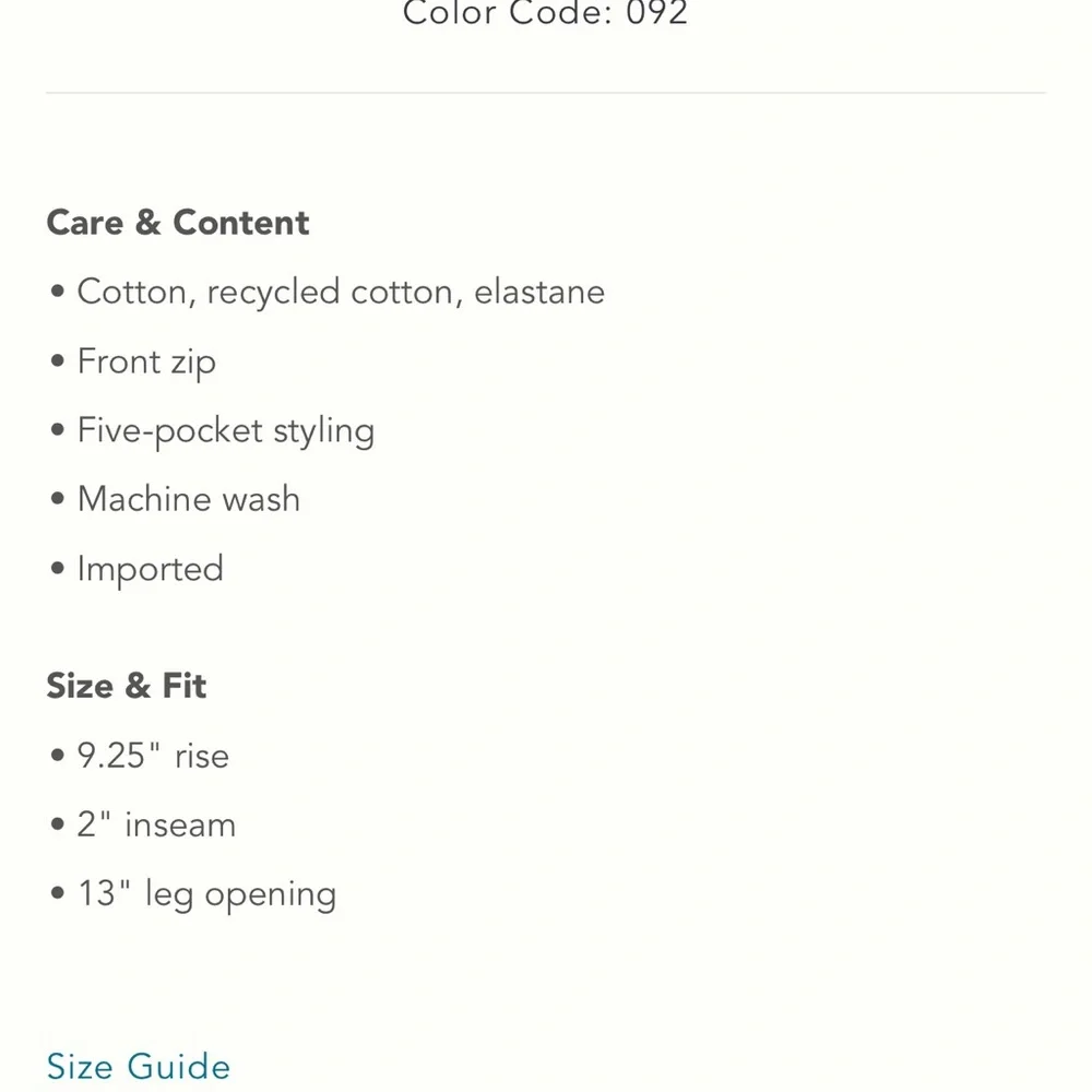 *Anthropologie Pilcro Denim Shortie Shorts